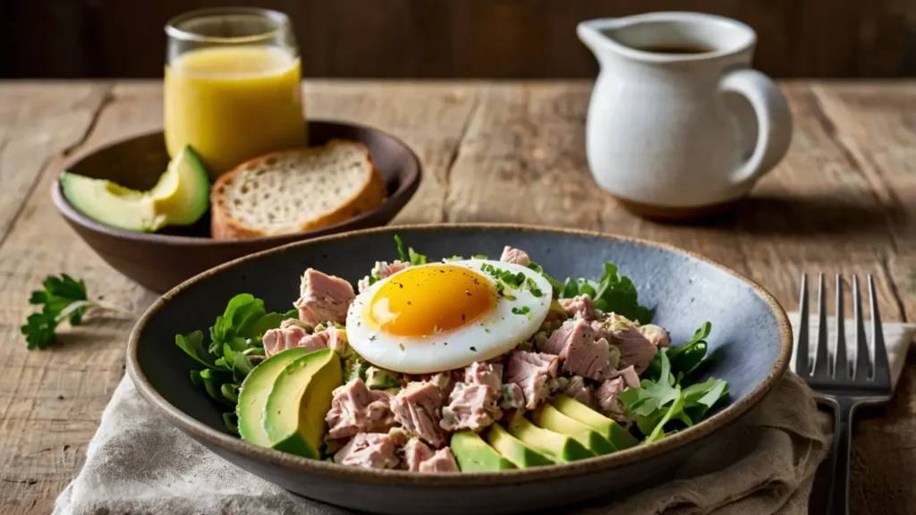 Avocado tuna salad