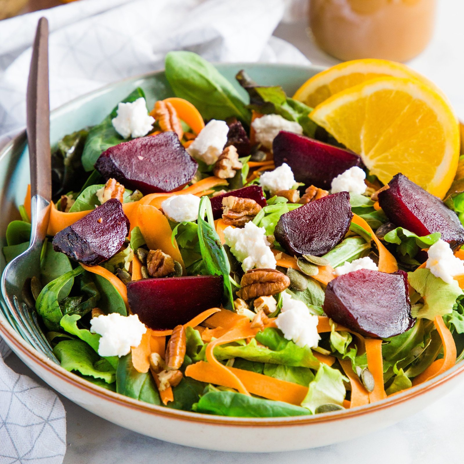 Roasted Beet and Fennel Salad with Goat Cheese