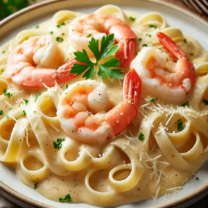 Simple Creamy Shrimp Alfredo Recipe