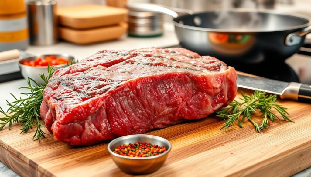 Perfectly seared steaks