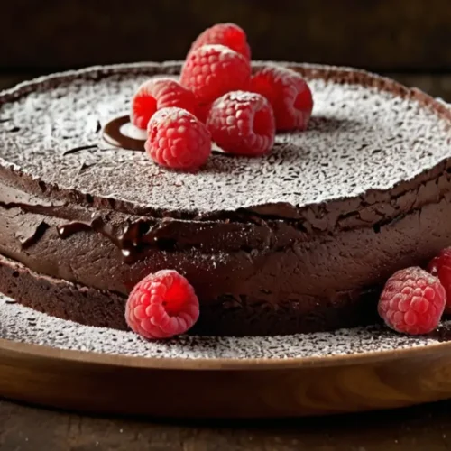 Easy flourless chocolate cake torte Recipe