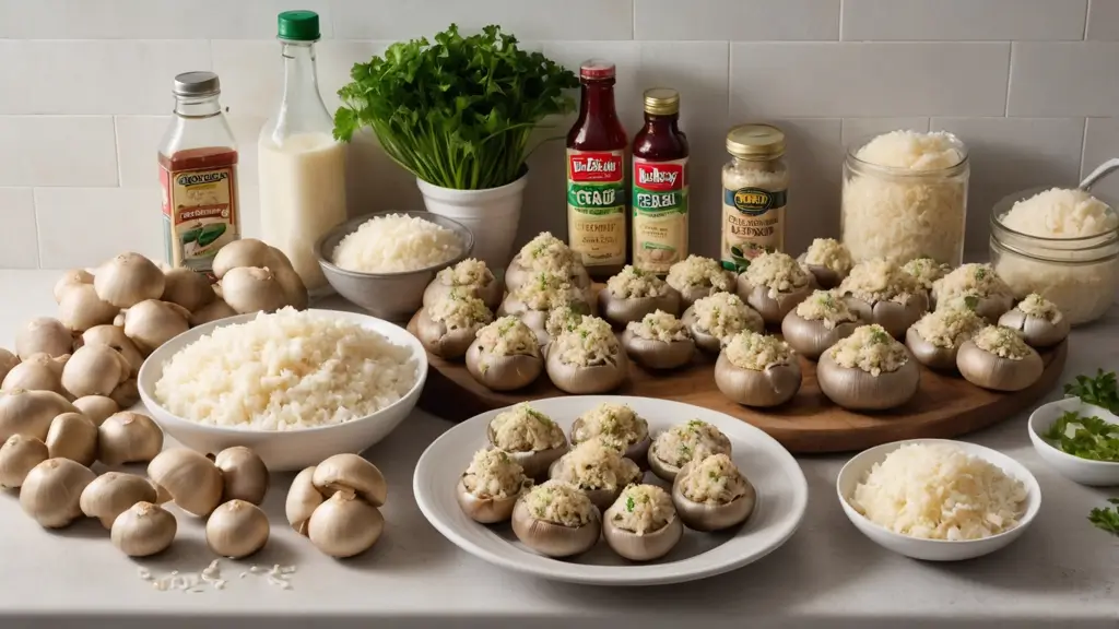 INGREDIENTS FOR Stuffed Mushroom with Crabmeat