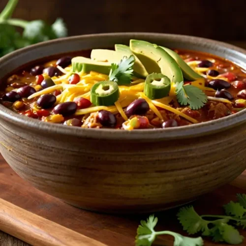 Slow-Cooked Crockpot Turkey Chili with a Flavorful Fusion Twist