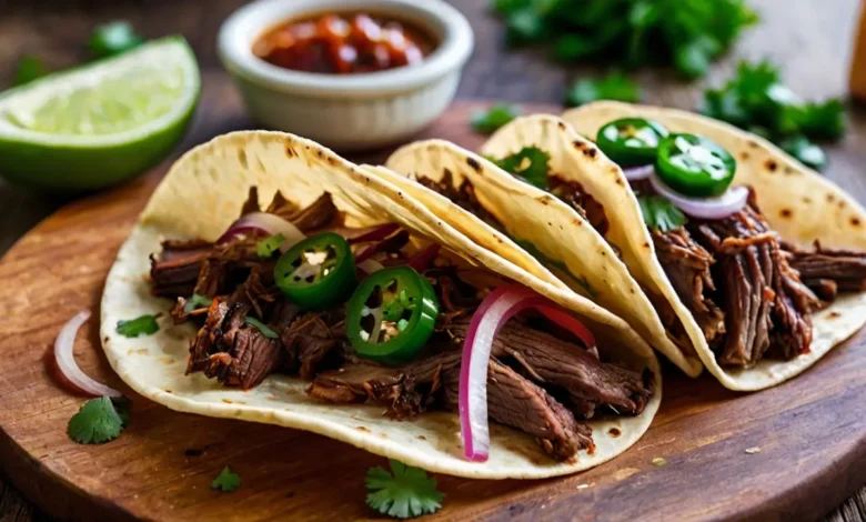 beef chuck roast tacos