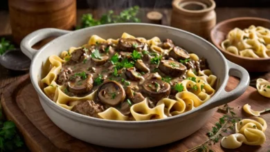 beef stroganoff with hamburger
