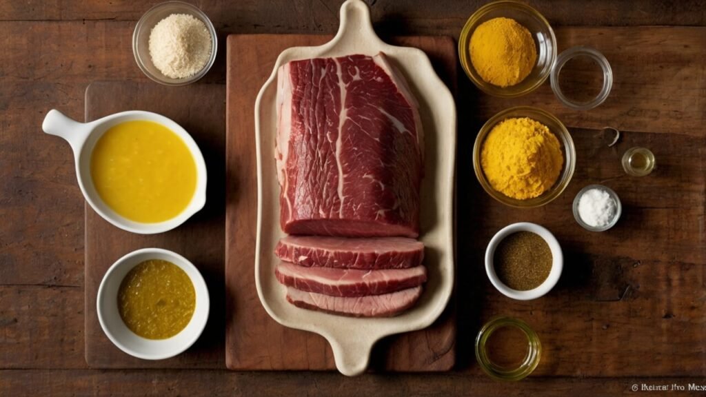 ingredients for bbq brisket in crock pot