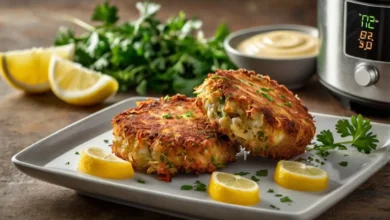 Air Fryer Frozen Crab Cakes