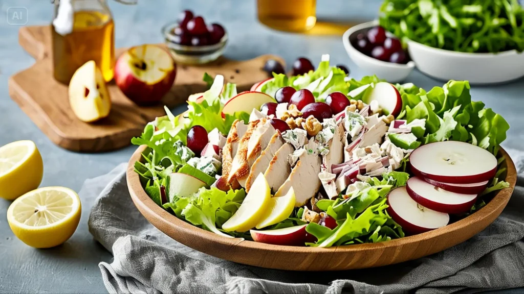 Classic Waldorf Salad with Chicken