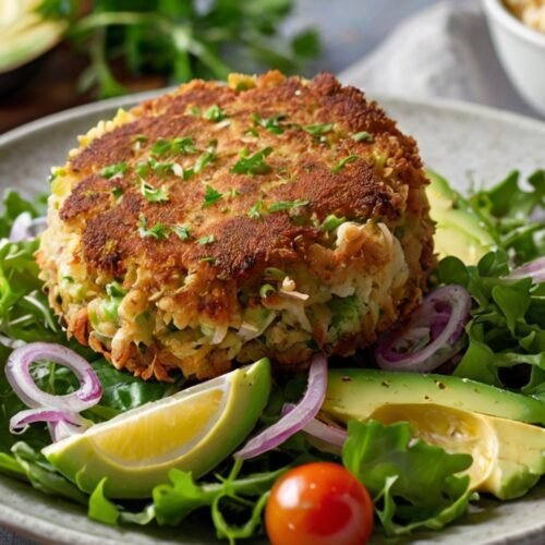 Crispy Crab Cake Salad