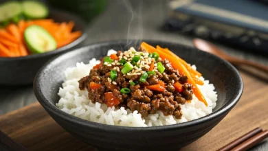 Korean ground beef bowl recipe