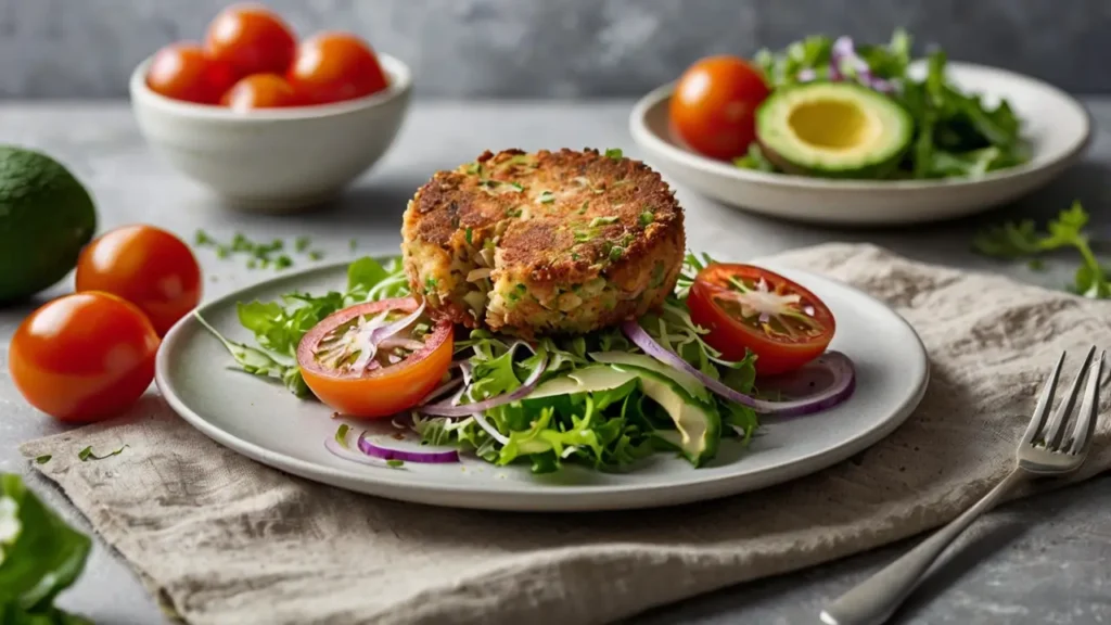 Crab Cake Salad 