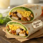 A Chicken Breakfast Burrito Masterpiece