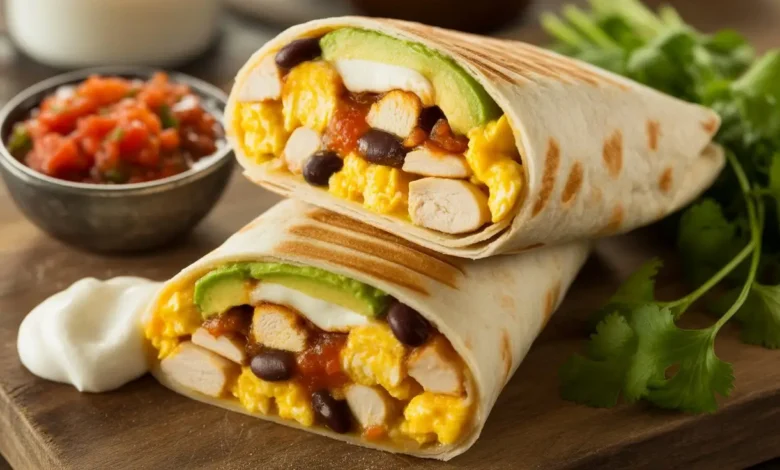 Chicken Breakfast Burrito
